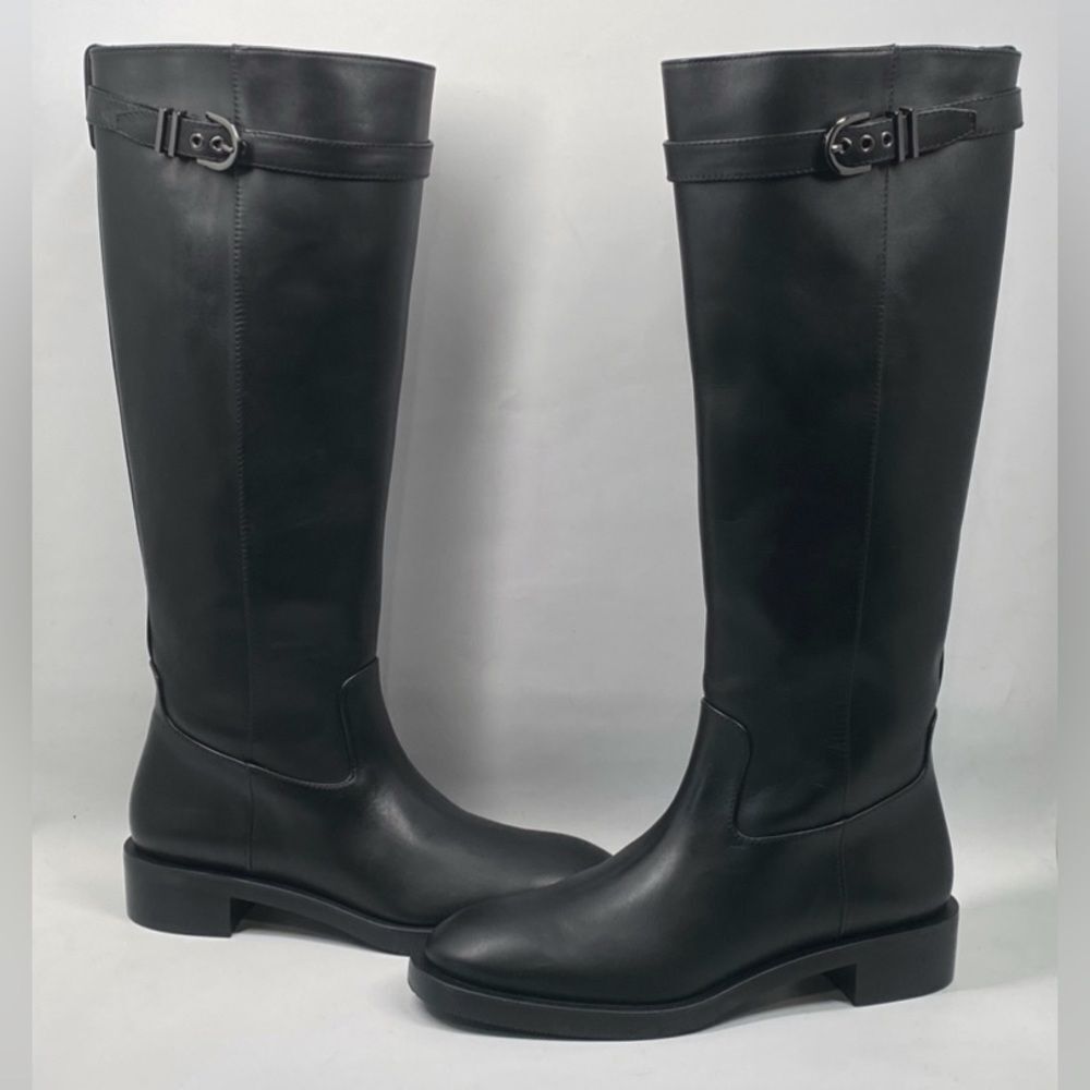 Stuart Weitzman Maverick Knee High Leather Boots size 8.5 - Picture 2 of 16